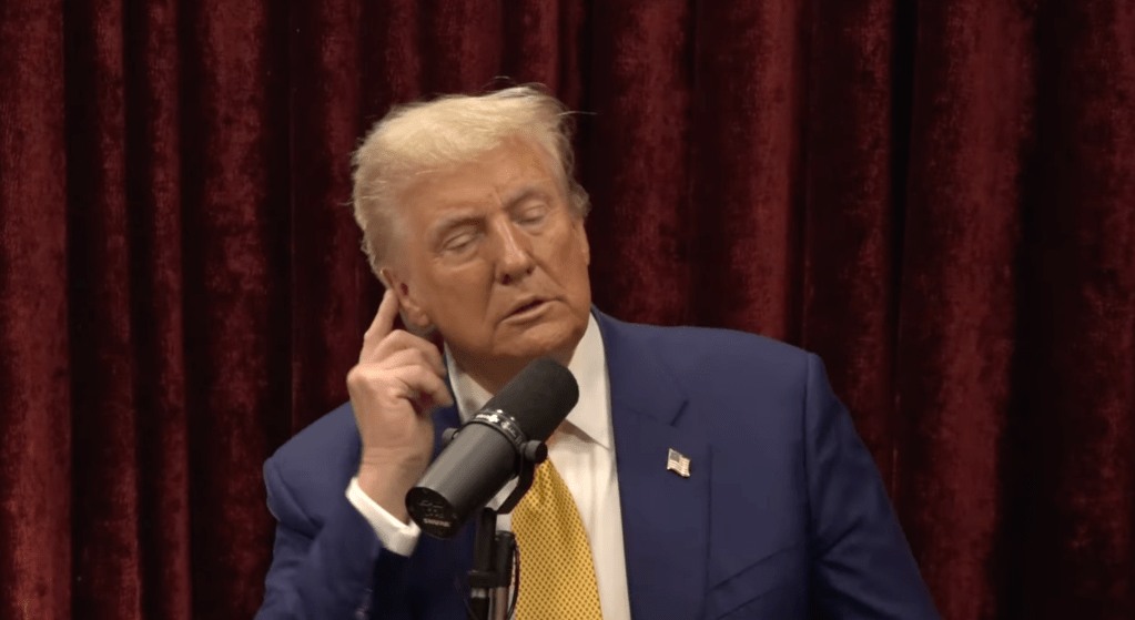 Trump reveals his scar to Joe Rogan from when bullet ‘zicked’ his ear during first assassination attempt